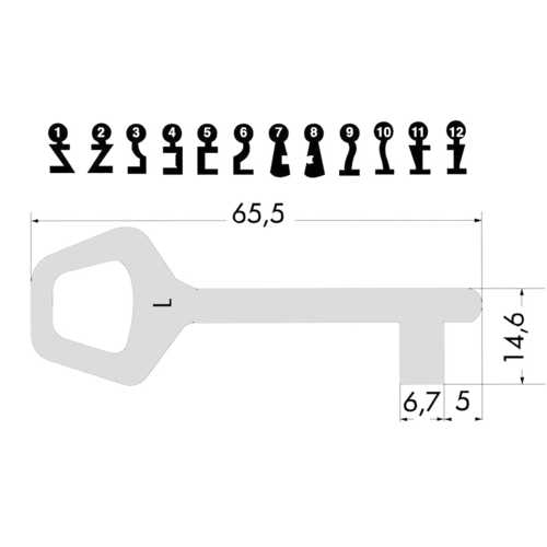 CLÉ L4 - 009012 | Référence Batiment